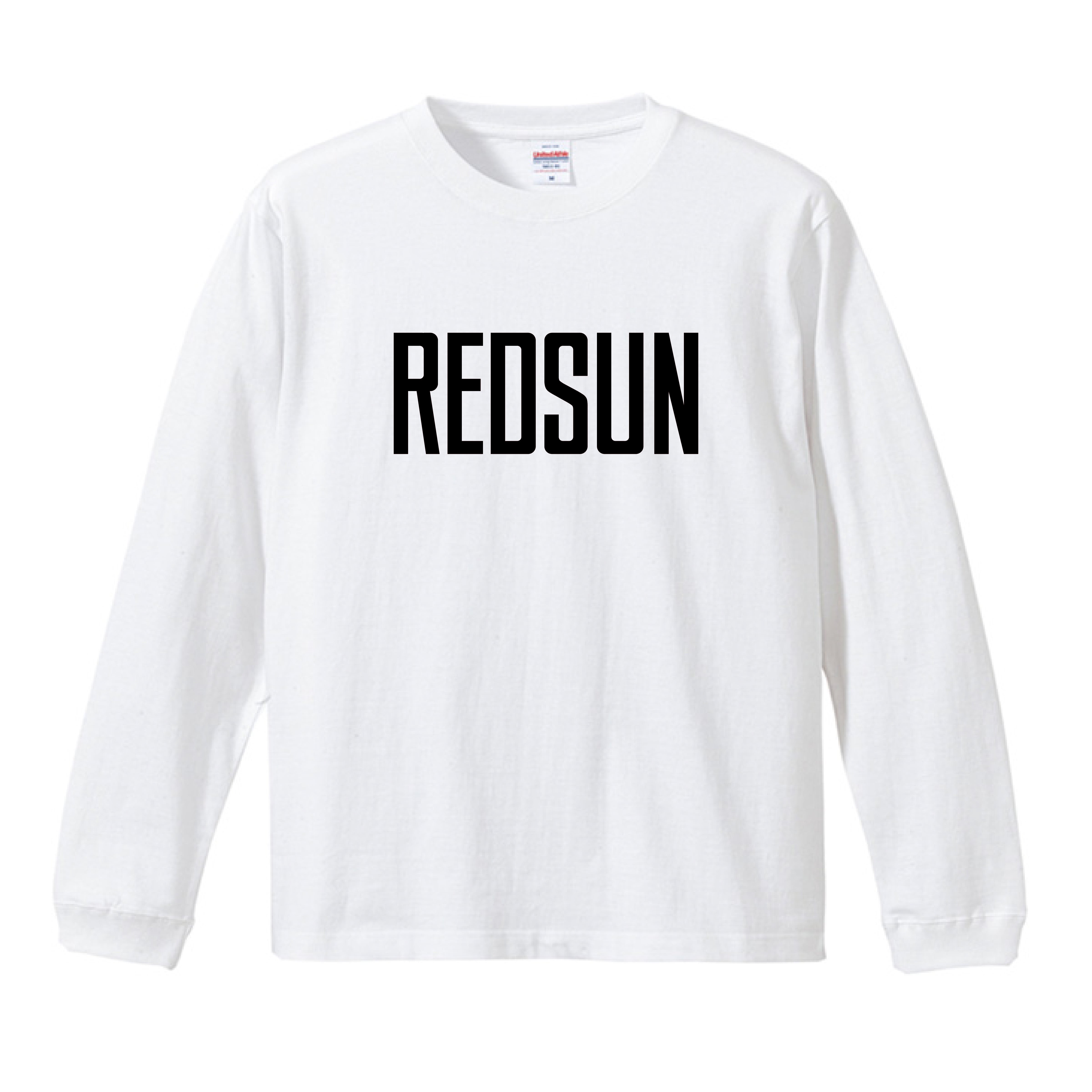REDSUN] REDSUN A / White Long Sleeve Tee / Black Logo – Islet 