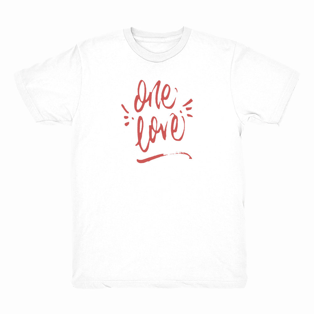 One Love L 1 Sale コスガ　ヴィンテージ イングランドチェ kono] One Love / White Tee – Islet PRINT & SUPPLY