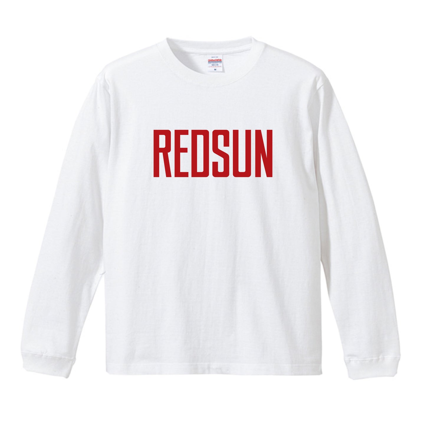 [REDSUN] REDSUN A / White Long Sleeve Tee / Red Logo