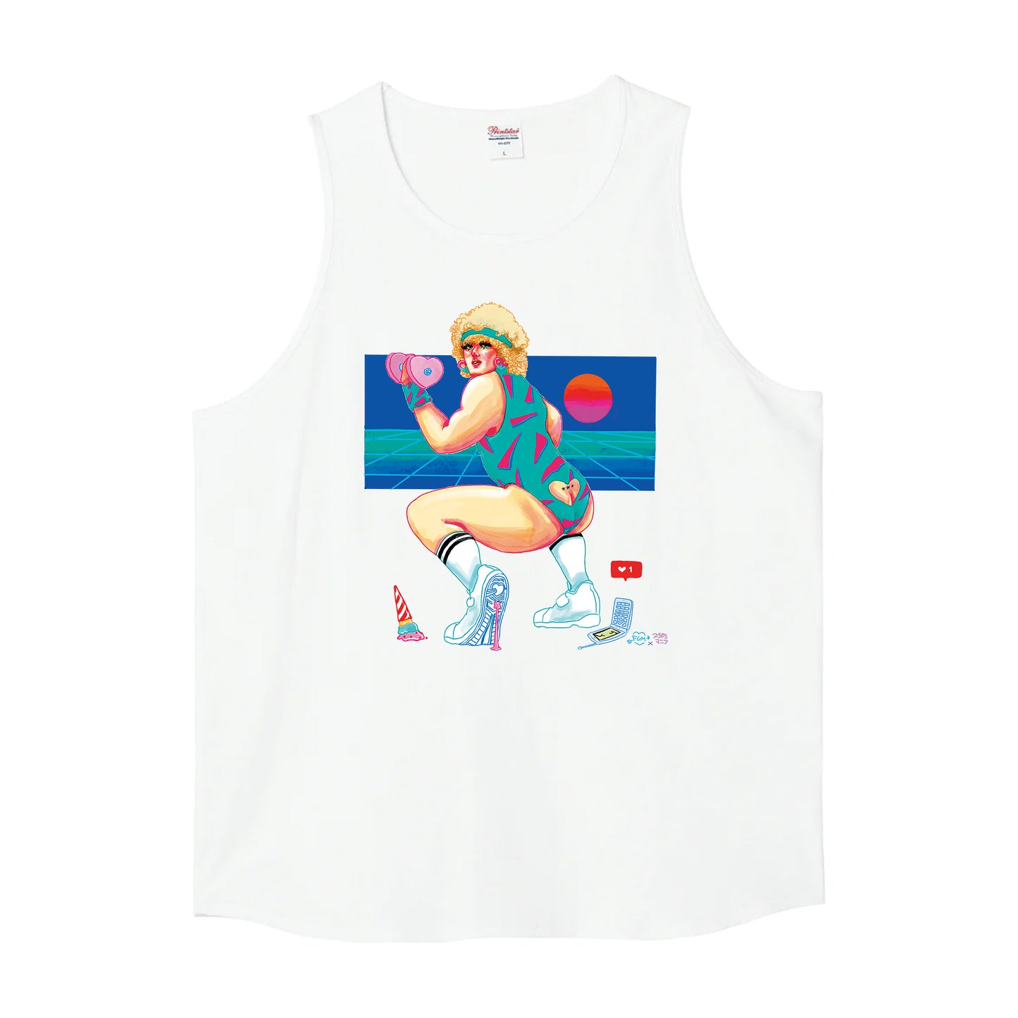 [Abudora Tank Top] Gym / white