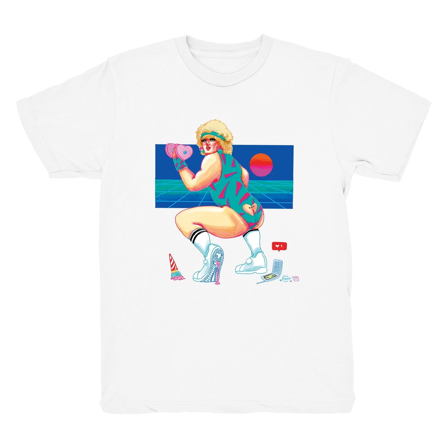 [阿武虎 Tシャツ] Gym / white