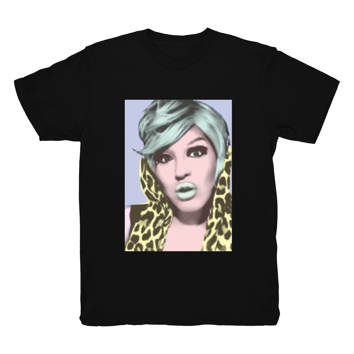 [Abudora T-shirt] Pastel / black