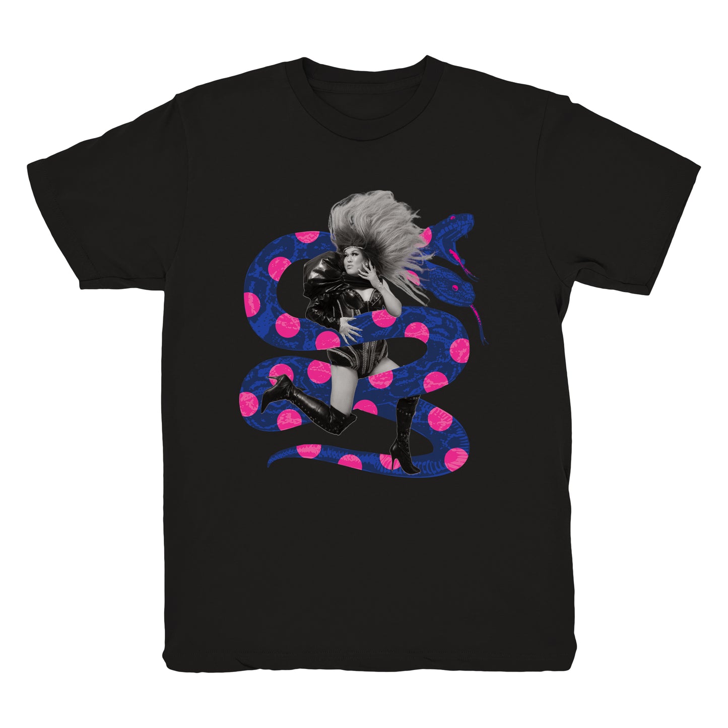 [Abudora T-shirt] Snake / black