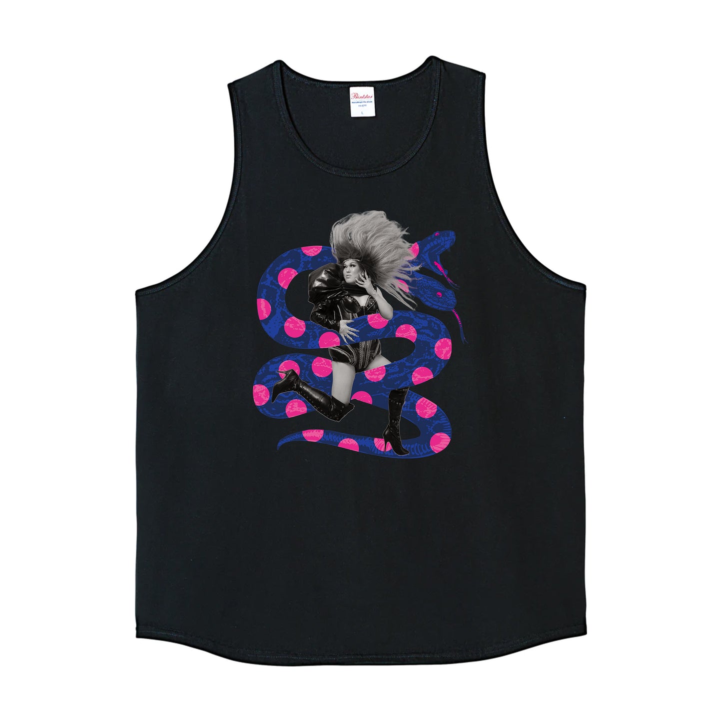 [Abudora Tank Top] Snake / black